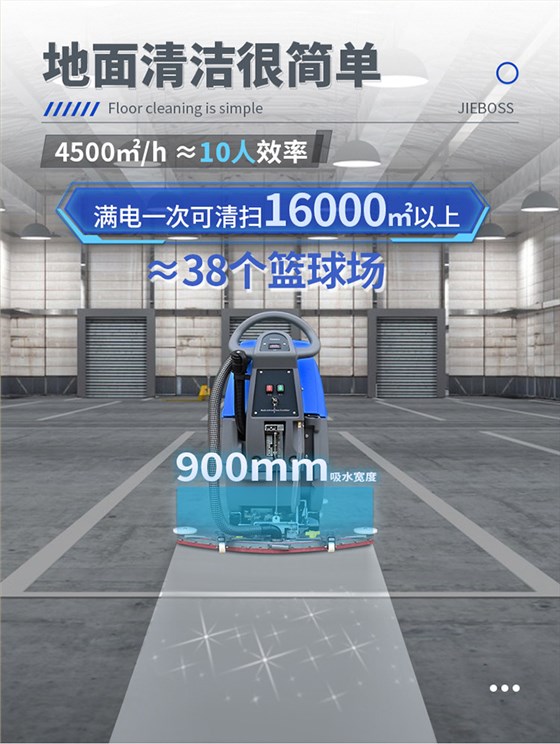 自走式手推電動(dòng)洗地機690